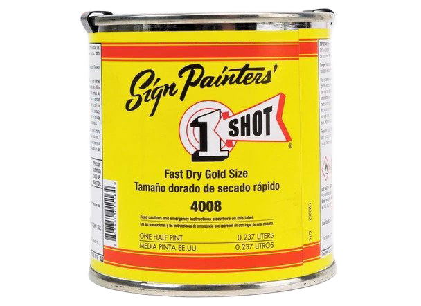 1Shot Fast Dry Gold Size 4008 8oz - Nevada Fine Arts