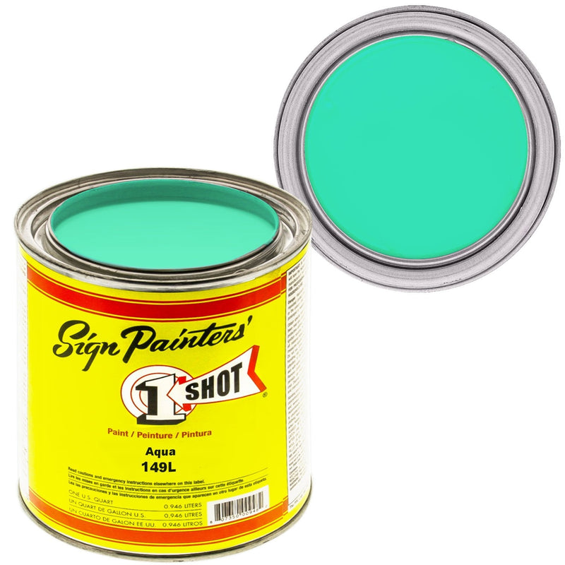 1Shot Lettering Enamel Aqua 149L 4oz - Nevada Fine Arts