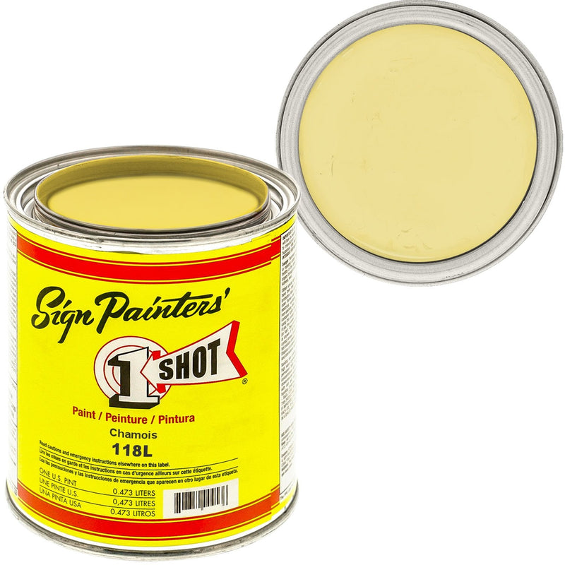 1Shot Lettering Enamel Chamois 118L/8Z 1/2 pint - Nevada Fine Arts