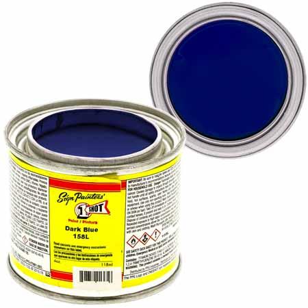 1Shot Lettering Enamel Dark Blue 158L 4oz - Nevada Fine Arts