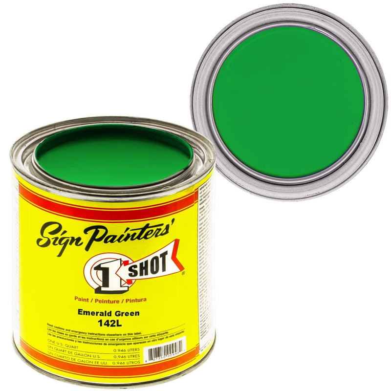 1Shot Lettering Enamel Emerald Green 142L 4oz - Nevada Fine Arts