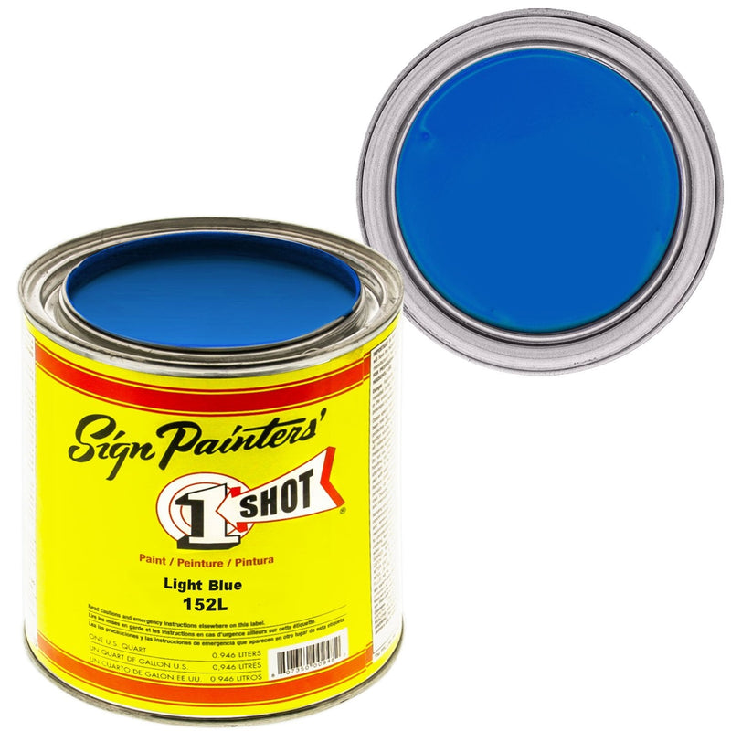 1Shot Lettering Enamel Light Blue 152L 4oz - Nevada Fine Arts