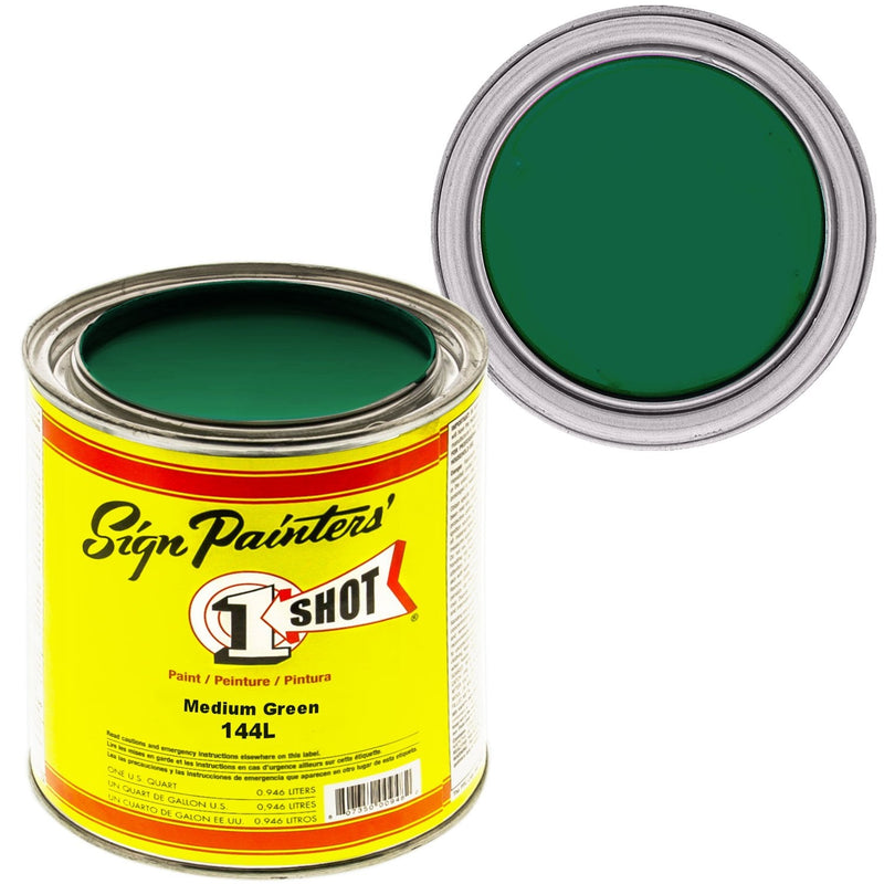1Shot Lettering Enamel Medium Green 144L 4oz - Nevada Fine Arts