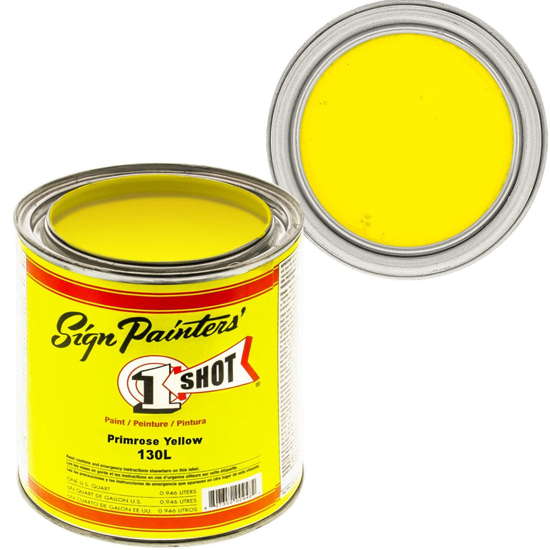 1Shot Lettering Enamel Primrose Yellow 130L 4oz - Nevada Fine Arts