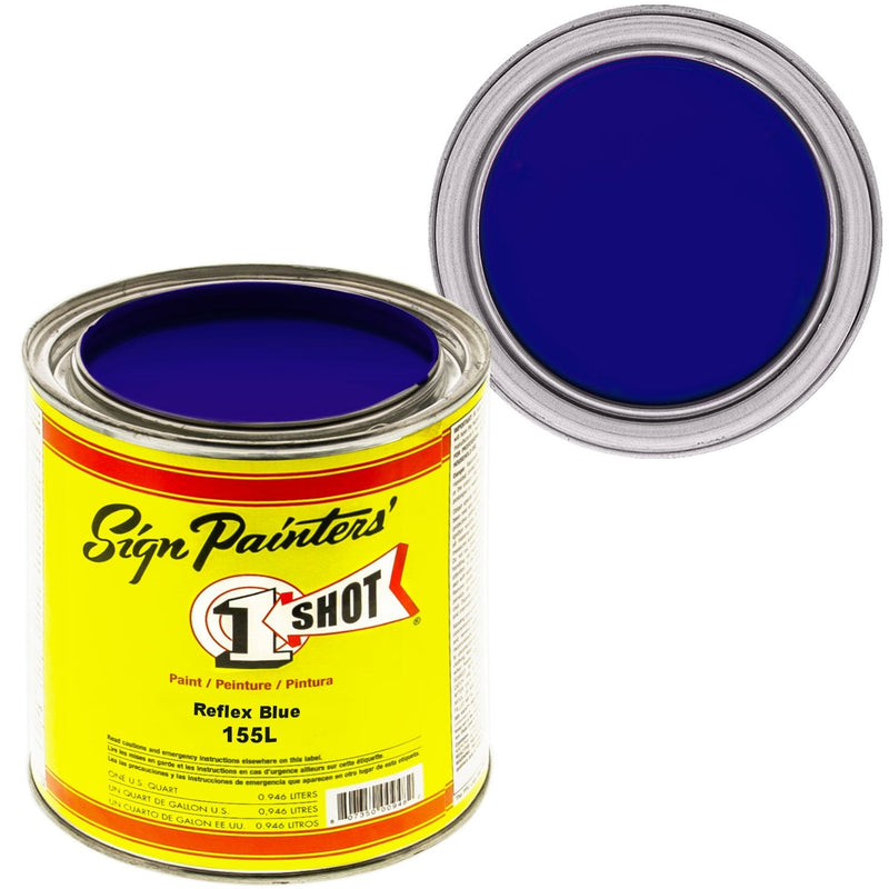 1Shot Lettering Enamel Reflex Blue 155L 4oz - Nevada Fine Arts