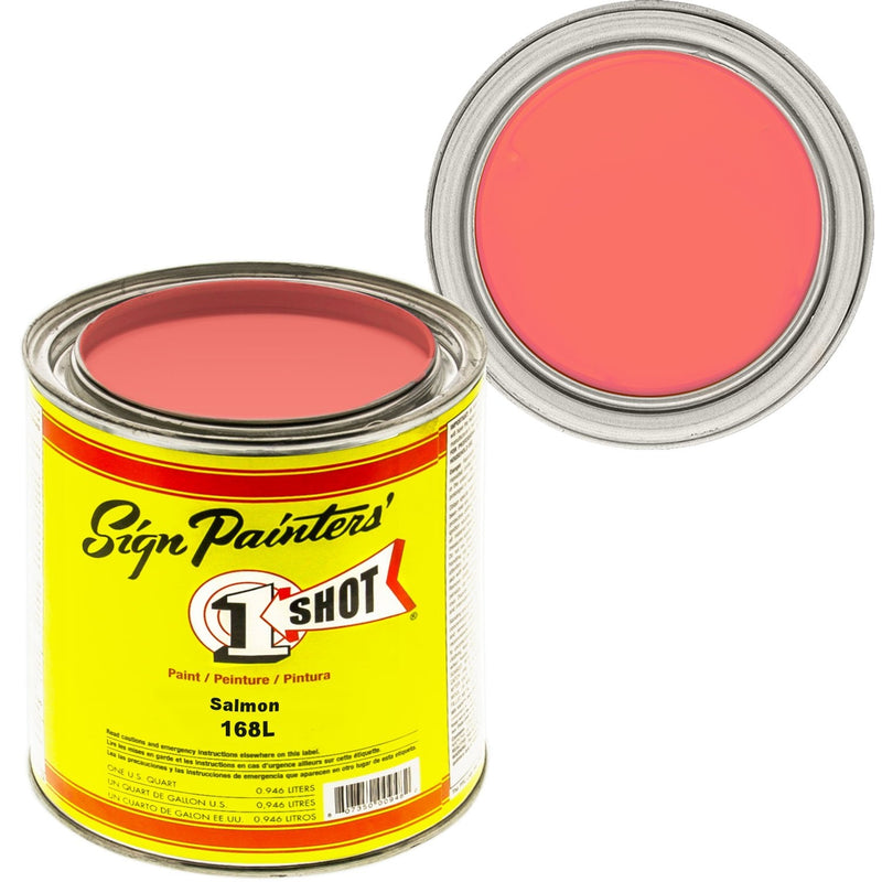 1Shot Lettering Enamel Salmon Pink 168L 4oz - Nevada Fine Arts