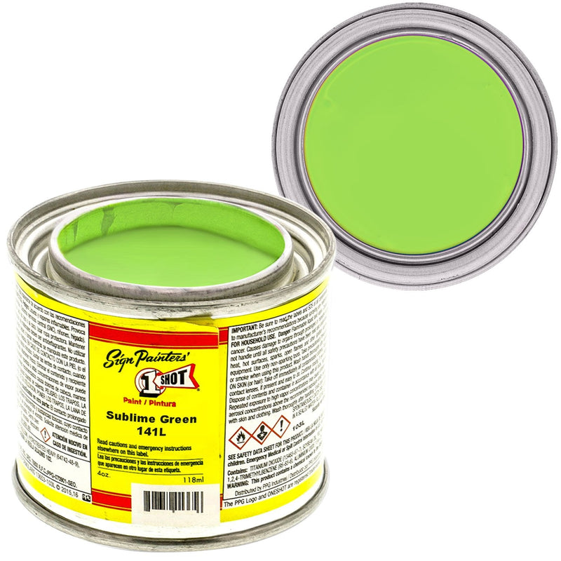 1Shot Lettering Enamel Sublime Green 141L 4oz - Nevada Fine Arts