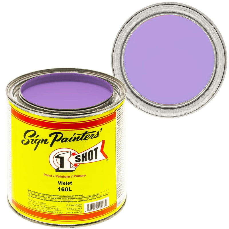 1Shot Lettering Enamel Violet 160L 4oz - Nevada Fine Arts
