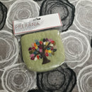 Prerana Felted Tree of Life Pouch- Green