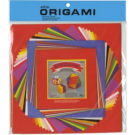 Origami Paper 60 Sheets Assorted Colors & Sizes