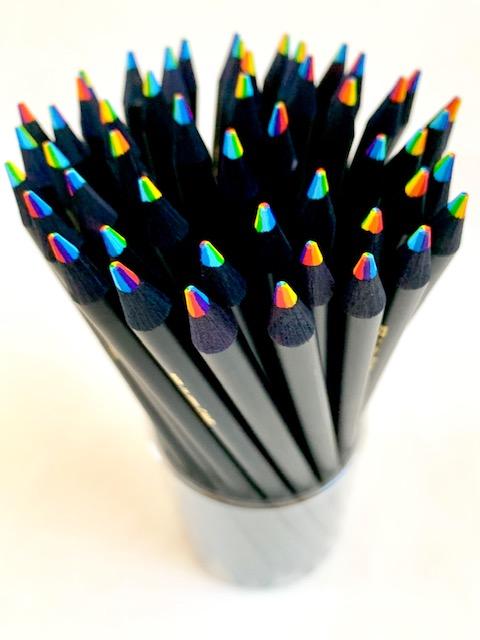 6 in 1 Color Lead Black Pencil