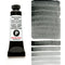 Daniel Smith Extra Fine Watercolors PrimaTek Black Tourmaline Genuine 15ml Tube closeup with color swatch
