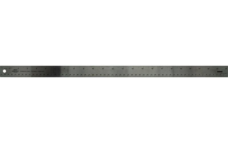 Pro Art Flexible Stainless Steel Ruler with Cork Backing 24"