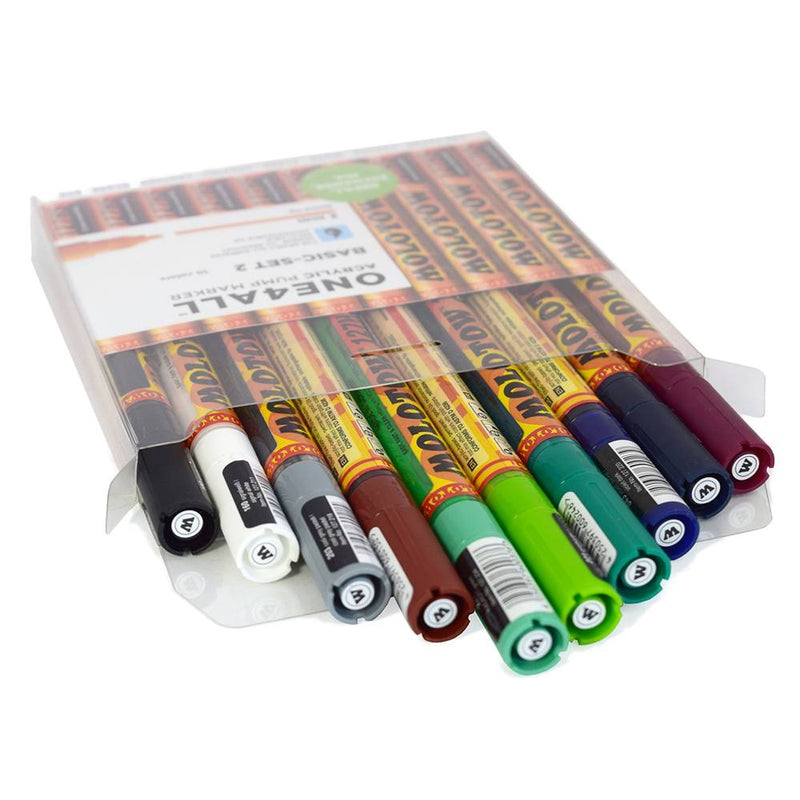 Molotow ONE4ALL Acrylic Paint Pen Set 10 pc 2mm