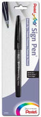 Pentel Arts Sign Pen Brush Tip Black