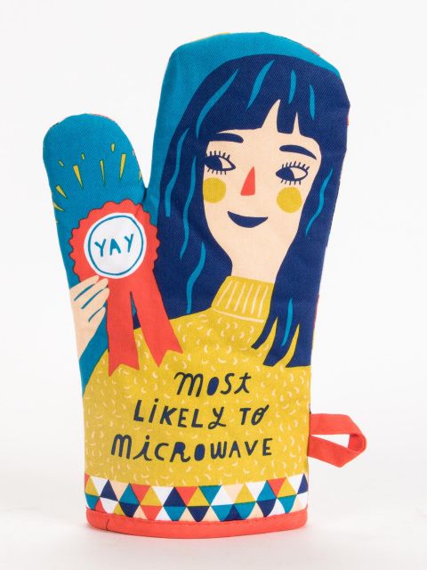 Blue Q Oven Mitt Most Likely To Microwave