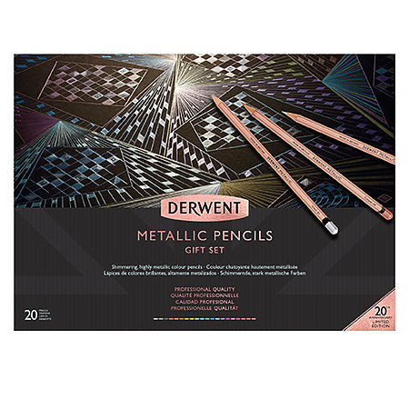 Derwent Metallic 20th Anniversary 20-Pencil Tin Set