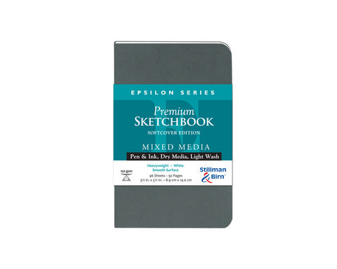 Stillman & Birn Epsilon Series Premium Softcover Mixed Media Sketchbook 3.5"x5.5" 62sh