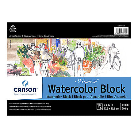 Canson Artist Series Montval Cold Press Watercolor Block