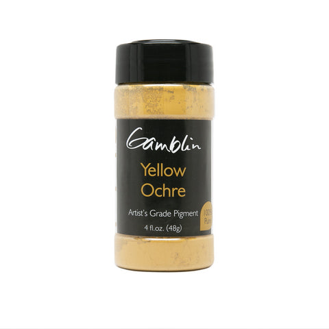 Gamblin Artist's Grade Pigment Yellow Ochre 4oz Bottle