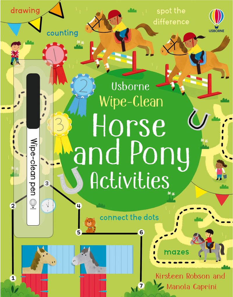 Wipe-Clean Horse and Pony Activities - Book