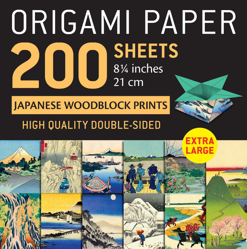 Origrami Paper 200 Sheets Japanese Woodblock Prints 8 1/4"