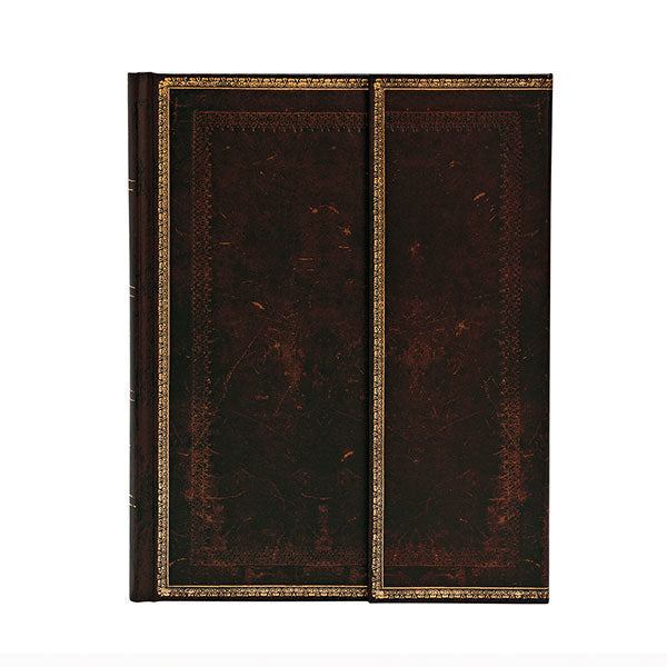 Paperblanks Black Moroccan Ultra Wrap Unlined Journal