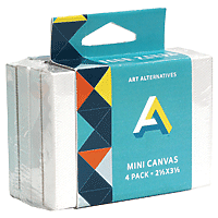 Art Alternatives Mini Canvas 2.5"x3.5" 4pk