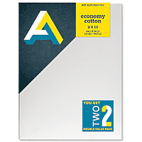 Art Alternatives Economy Cotton Stretched Canvas Value 2-Pack