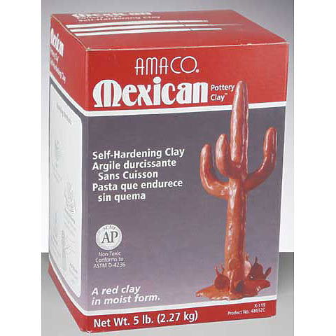 Amaco Mexican Pottery Self-Hardening Clay Red 5lb - Nevada Fine Arts