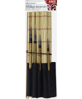Art Advantage Bamboo Brush Set Value Pack 6pc - Nevada Fine Arts