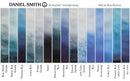 Daniel Smith Extra Fine Watercolors blues side by side color swatch