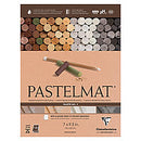 Clairefontaine Premium Pastelmat Pads, 7" x 9.5", PL2 - Assorted White, Sienna, Brown, Charcoal Gray