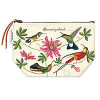 Vintage Inspired Pouch - Hummingbirds