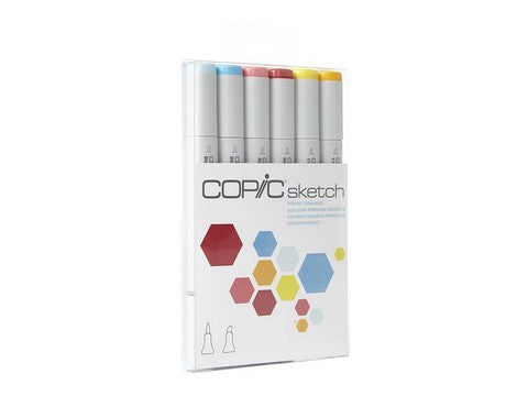 Copic Sketch Marker Set Perfect Primaries 6pc - Nevada Fine Arts