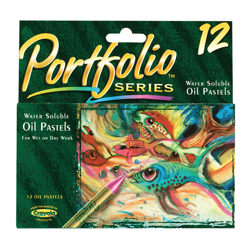 Crayola Portfolio Series Water-Soluble Oil Pastels Set Assorted Colors 12pk - Nevada Fine Arts