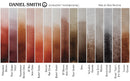 Daniel Smith Extra Fine Watercolors reds & browns side by side color swatch