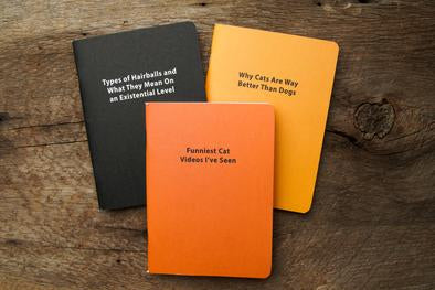 Journals for Cat People 3pk