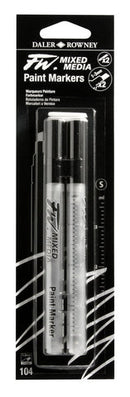 Daler Rowney FW 2-Marker 2-Nib Set 1-3mm Small Chisel Tip - Nevada Fine Arts