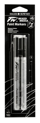 Daler Rowney FW 2-Marker 2-Nib Set 1mm Small Hard Point - Nevada Fine Arts