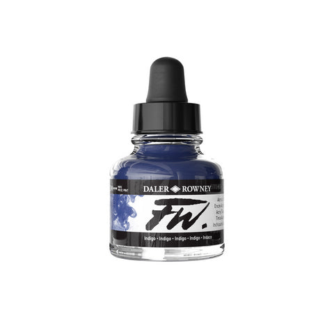 Daler Rowney FW Liquid Acrylic Ink Indigo 1oz - Nevada Fine Arts