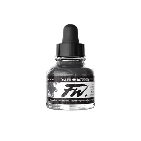Daler Rowney FW Liquid Acrylic Ink Paynes Grey 1oz - Nevada Fine Arts