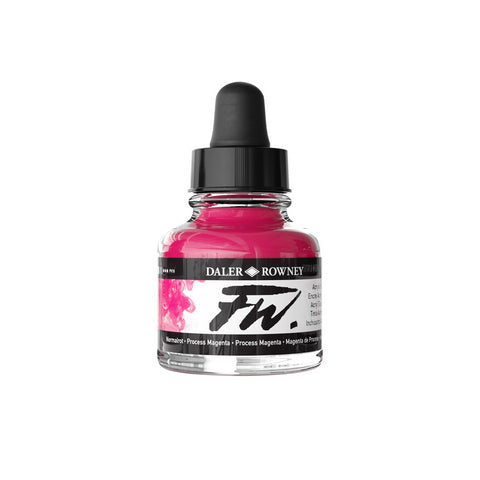 Daler Rowney FW Liquid Acrylic Ink Process Magnta 1oz - Nevada Fine Arts