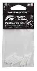Daler Rowney FW Nib Set 1-2mm Hard Point Nibs 10/pk - Nevada Fine Arts