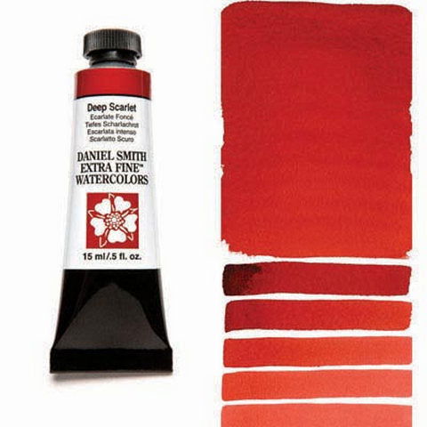 Daniel Smith Extra Fine Watercolor Deep Scarlet 15ml - Nevada Fine Arts