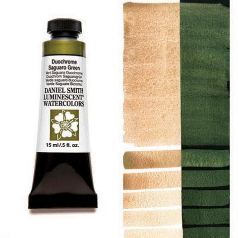 Daniel Smith Extra Fine Watercolor Duochrome Saguaro Green 15ml - Nevada Fine Arts