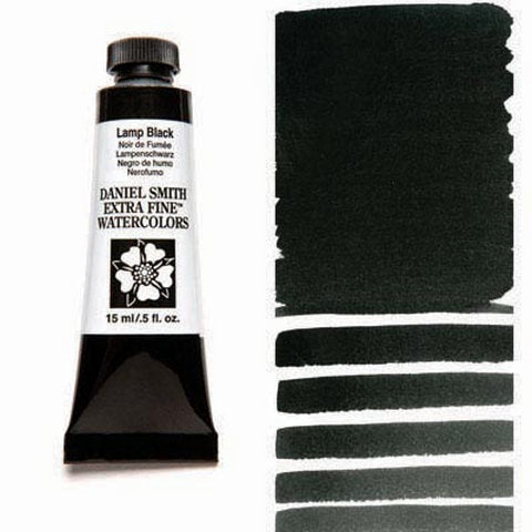 Daniel Smith Extra Fine Watercolor Lamp Black 15ml - Nevada Fine Arts