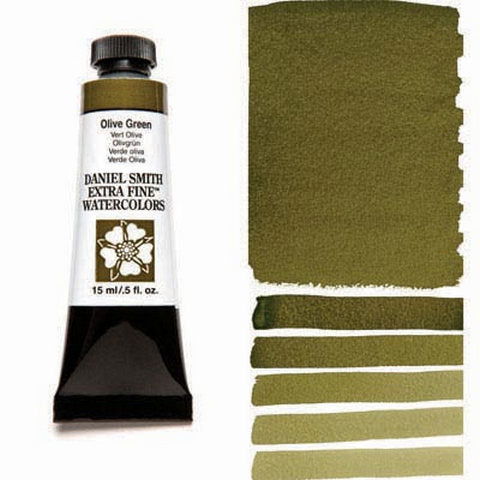 Daniel Smith Extra Fine Watercolor Olive Green 15ml - Nevada Fine Arts