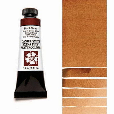 Daniel Smith Extra Fine Watercolor Paint Burnt Sienna 15ml - Nevada Fine Arts