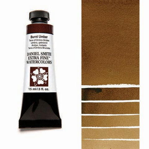 Daniel Smith Extra Fine Watercolor Paint Burnt Umber 15ml - Nevada Fine Arts